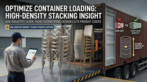tin tức công ty mới nhất về Tối ưu hóa tải container: Làm thế nào các ghế Modulus tiêu chuẩn giảm CBM cho nguồn cung cấp B2B