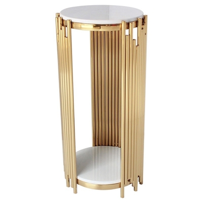 Bộ bàn ghế sofa bên bằng thép không gỉ chiều cao 60cm cho phòng khách