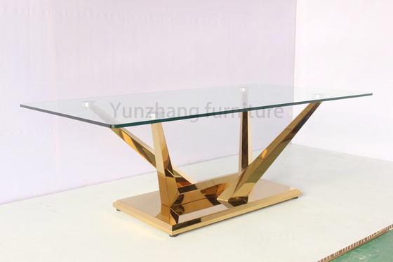 Bàn ăn hiện đại với cơ sở kim loại