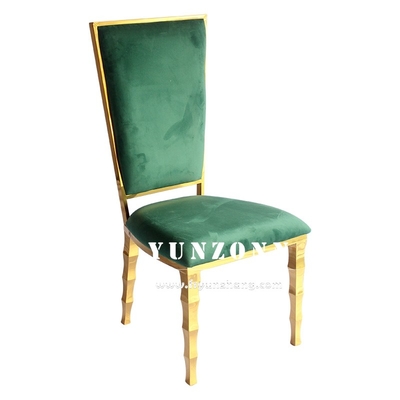 Chân hình tre độc đáo ghế tiệc khách sạn ghế cưới bằng thép không gỉ vàng cho thuê bữa tiệc