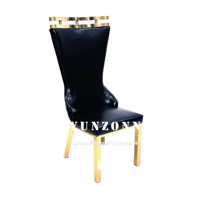 Ghế ăn bọc da PU kiểu Ý mạ crôm bán sỉ nội thất gia đình sang trọng nhà cung cấp ghế ăn khách sạn