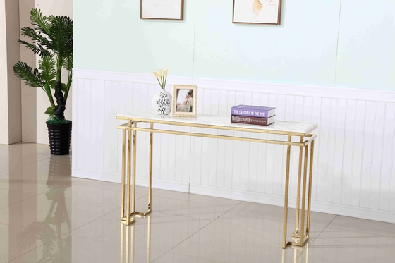 Đá cẩm thạch cao cấp hàng đầu bằng thép không gỉ Cơ sở hành lang Góc phòng khách Bàn điều khiển trang trí