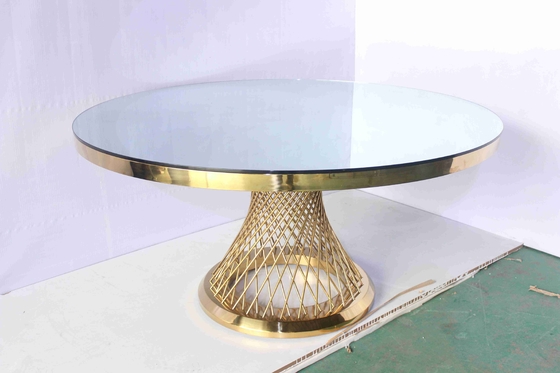 Bộ bàn ăn tròn kính trên cùng Đồ nội thất khách sạn Kích thước tùy chỉnh