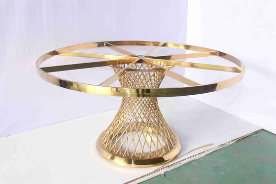 Bộ bàn ăn tròn kính trên cùng Đồ nội thất khách sạn Kích thước tùy chỉnh