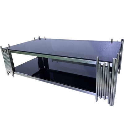 Bán hàng sỉ giá cao bảng cà phê hiện đại Luxury Mirrored Marble Table Sets Rectangle Center Table Set
