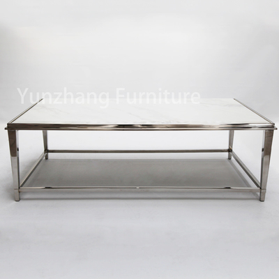 Đá cẩm thạch giả đá cẩm thạch Phong cách đơn giản Bàn trung tâm Bàn cà phê bằng đá cẩm thạch cho phòng khách