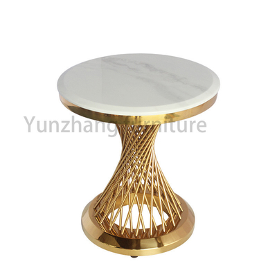 Đế ống thép tròn bằng vàng / vàng hồng / bạc cho phòng khách