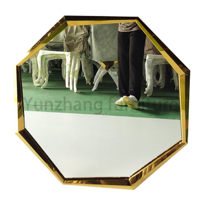 Gương kính cường lực không đều sang trọng hình kim cương cho phòng ngủ trong phòng để đồ