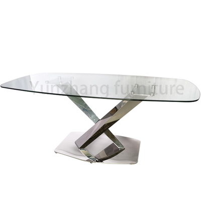 Bàn ăn mặt kính lớn Bộ bàn ghế dài 36 inch