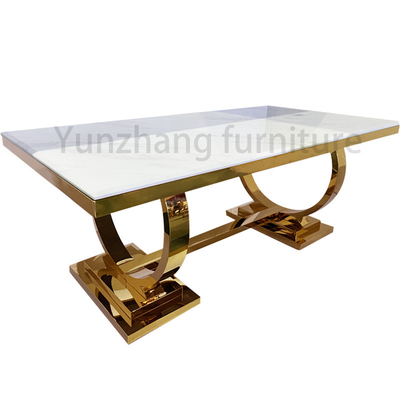 Bàn Ăn Hình Chữ Nhật Sang Trọng Inox 201 Nội Thất Gia Đình