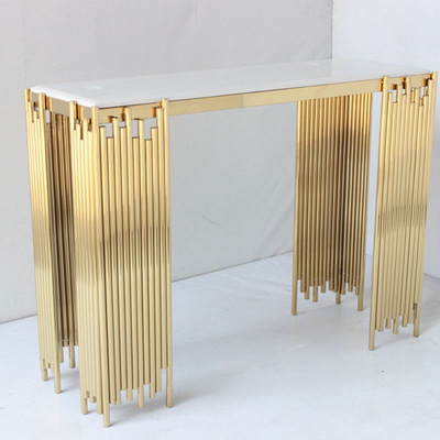 Tube Style Console Bàn trang trí Bàn với màu vàng