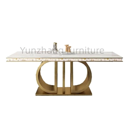 Bàn nội thất gia đình lớn bằng thép không gỉ Độ dày trên cùng 10 mm