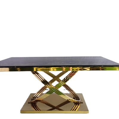 60 inch rộng bàn ăn trắng 100 lbs trọng lượng vật liệu đá cẩm thạch