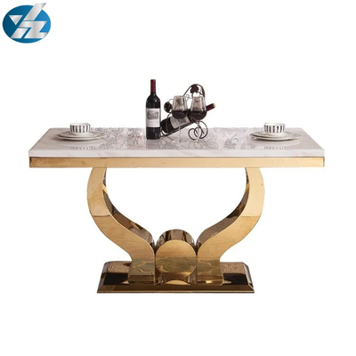 Premium 6 Chair Marble Dining Set 36 inch Bàn hình chữ nhật