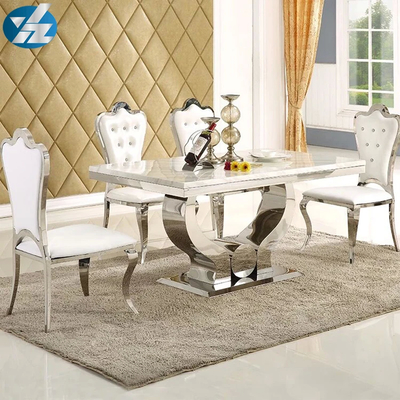 Glass/Marble Table Top Bàn ăn cho đồ nội thất phòng ăn hiện đại