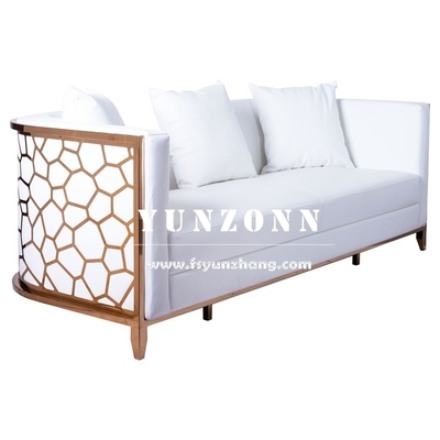 Modern Gold Stainless Steel Luxury Sofa Set Furniture Phòng khách Green Velvet Fabric Sofa