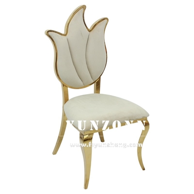 Thiết kế hoa Ghế cưới cao lưng Ghế nội thất hoàng gia 49X56X107cm