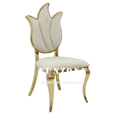 Thiết kế hoa Ghế cưới cao lưng Ghế nội thất hoàng gia 49X56X107cm