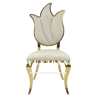 Thiết kế hoa Ghế cưới cao lưng Ghế nội thất hoàng gia 49X56X107cm