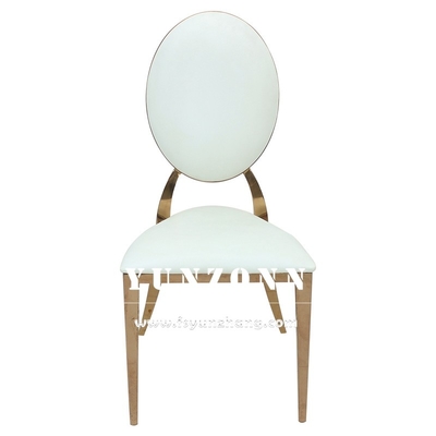 Ghế đám cưới bằng thép không gỉ vàng Cho thuê ghế đám cưới hoàng gia W49xD53xH94cm