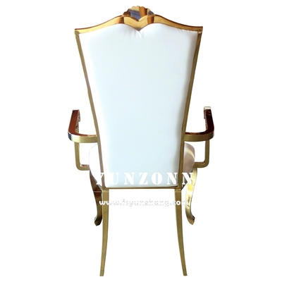 Ghế tiệc cưới mạnh mẽ thanh lịch Khung vàng cho lễ tân và sự kiện