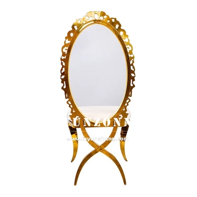 Fancy Acrylic Sunflower Back Gold Home Dining Chair Stacking Stainless Steel Wedding Chair cho bữa tiệc khách sạn được sử dụng