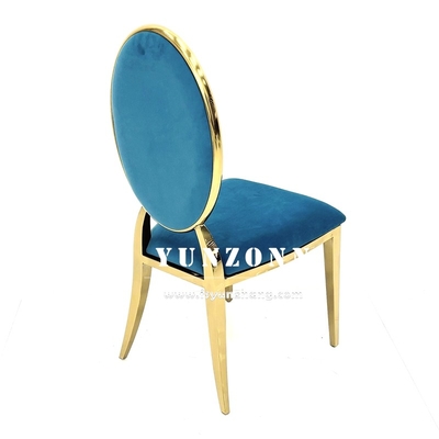 Ghế ăn hiện đại thiết kế xếp chồng Khách sạn Phòng khách Ghế Kim loại Vàng Thép không gỉ Ghế tiệc cưới cho Hội trường sự kiện