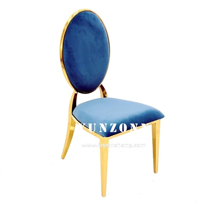 Ghế ăn hiện đại thiết kế xếp chồng Khách sạn Phòng khách Ghế Kim loại Vàng Thép không gỉ Ghế tiệc cưới cho Hội trường sự kiện
