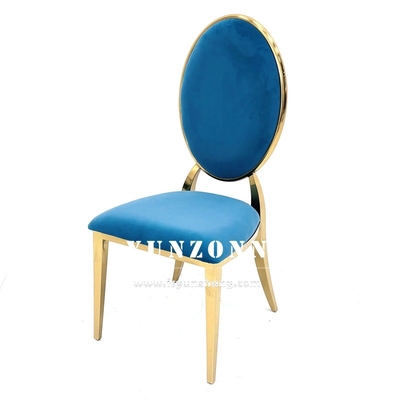 Ghế ăn hiện đại thiết kế xếp chồng Khách sạn Phòng khách Ghế Kim loại Vàng Thép không gỉ Ghế tiệc cưới cho Hội trường sự kiện