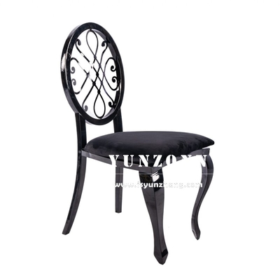 Hoa vàng hồng trở lại phòng ăn đồ nội thất xếp chồng đệm di động ghế tiệc cưới cho phòng tiệc