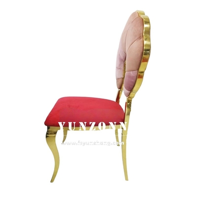 Phong cách Bơm Bơm Phong cách Thiết kế Sự kiện Tiệc Thuê Đồ nội thất Vàng Thép không gỉ Banquet ghế ăn Cho Khách sạn Nhà hàng