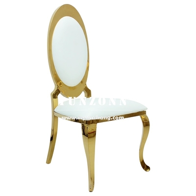 Các sự kiện Stainless Steel Gold Khách sạn Tiệc cưới ghế ăn