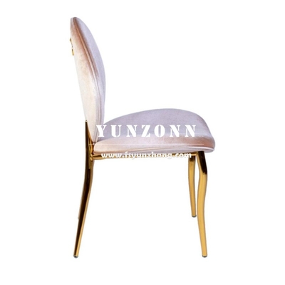 Hàng hóa bán buôn Dubai Market Gold Stainless Steel Banquet Chair Royal Lion Handhold Hotel Luxury Dining Chair