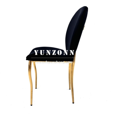 Hàng hóa bán buôn Dubai Market Gold Stainless Steel Banquet Chair Royal Lion Handhold Hotel Luxury Dining Chair