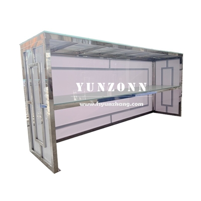 Đồ nội thất khách sạn thiết kế thời trang hiện đại Wine Bar Table Silver Event Party High Bar Counter