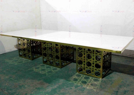 Phong cách tiệc lớn sang trọng hiện đại Bàn ăn phong cách MDF OEM 4000X1200X750mm