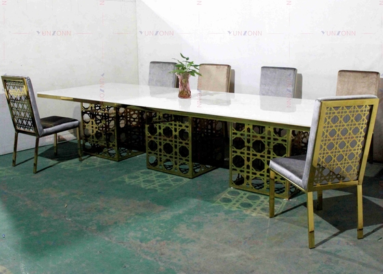 Phong cách tiệc lớn sang trọng hiện đại Bàn ăn phong cách MDF OEM 4000X1200X750mm