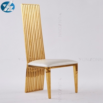 Ghế đám cưới lưng cao Ghế tiệc sang trọng bằng thép không gỉ Trọng lượng 200Kg