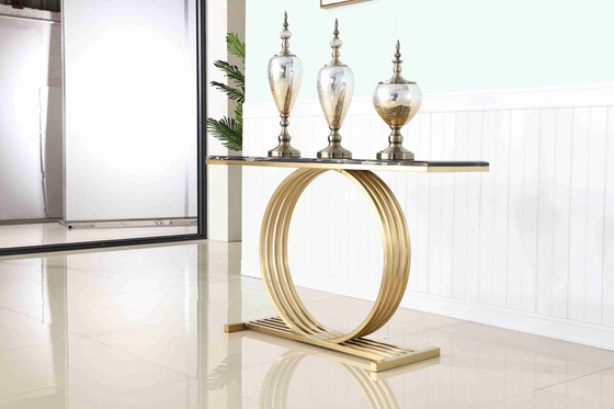 Đá cẩm thạch cao cấp hàng đầu bằng thép không gỉ Cơ sở hành lang Góc phòng khách Bàn điều khiển trang trí