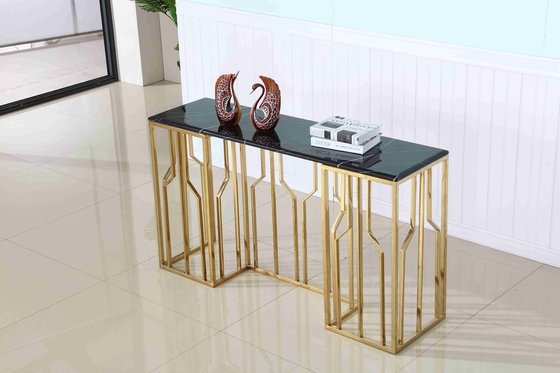Đá cẩm thạch cao cấp hàng đầu bằng thép không gỉ Cơ sở hành lang Góc phòng khách Bàn điều khiển trang trí