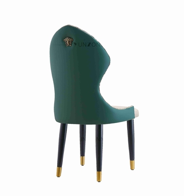 Modern Baroque Polished Stainless Steel Dining Chair Nhà khách sạn