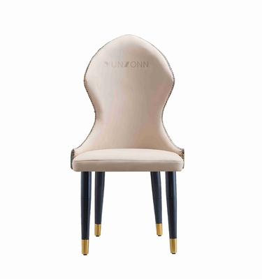 Modern Baroque Polished Stainless Steel Dining Chair Nhà khách sạn