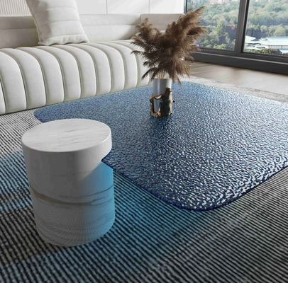 Bàn cà phê tròn bằng đá cẩm thạch sang trọng nhẹ Phòng khách sáng tạo Phong cách thiết kế cao cấp