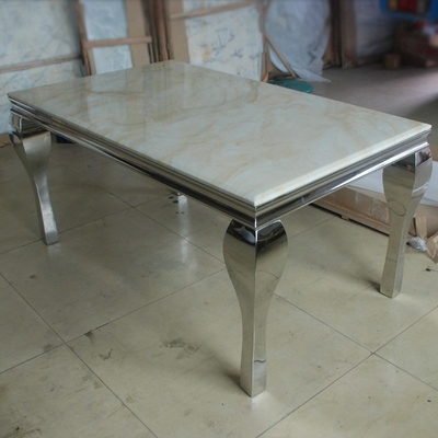 Bàn tiệc cưới bạc Châu Âu Bàn ăn 150X90X75