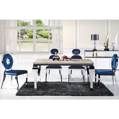 Bàn tiệc cưới bạc Châu Âu Bàn ăn 150X90X75