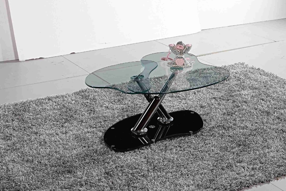 Hình bầu dục trên cùng có thể xoay được bàn phụ có thể gập lại để trang trí phòng khách OEM