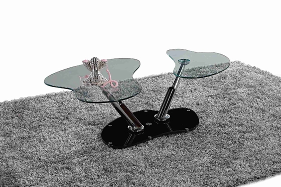 Hình bầu dục trên cùng có thể xoay được bàn phụ có thể gập lại để trang trí phòng khách OEM