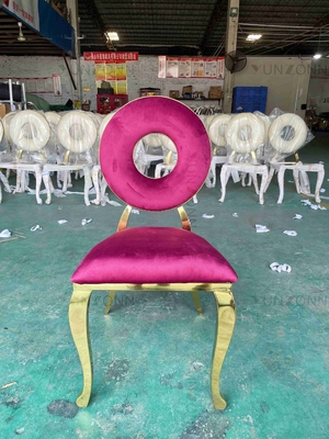 Ghế ăn tròn lưng ghế Thiết kế đặc biệt Ghế tiệc có chức năng xếp chồng lên nhau