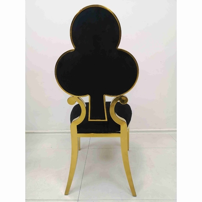 Poker Flower Ghế ăn bọc nệm Khung thép không gỉ 201 W50xD65xH92cm