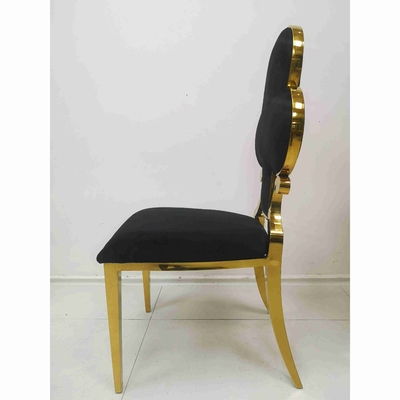 Poker Flower Ghế ăn bọc nệm Khung thép không gỉ 201 W50xD65xH92cm